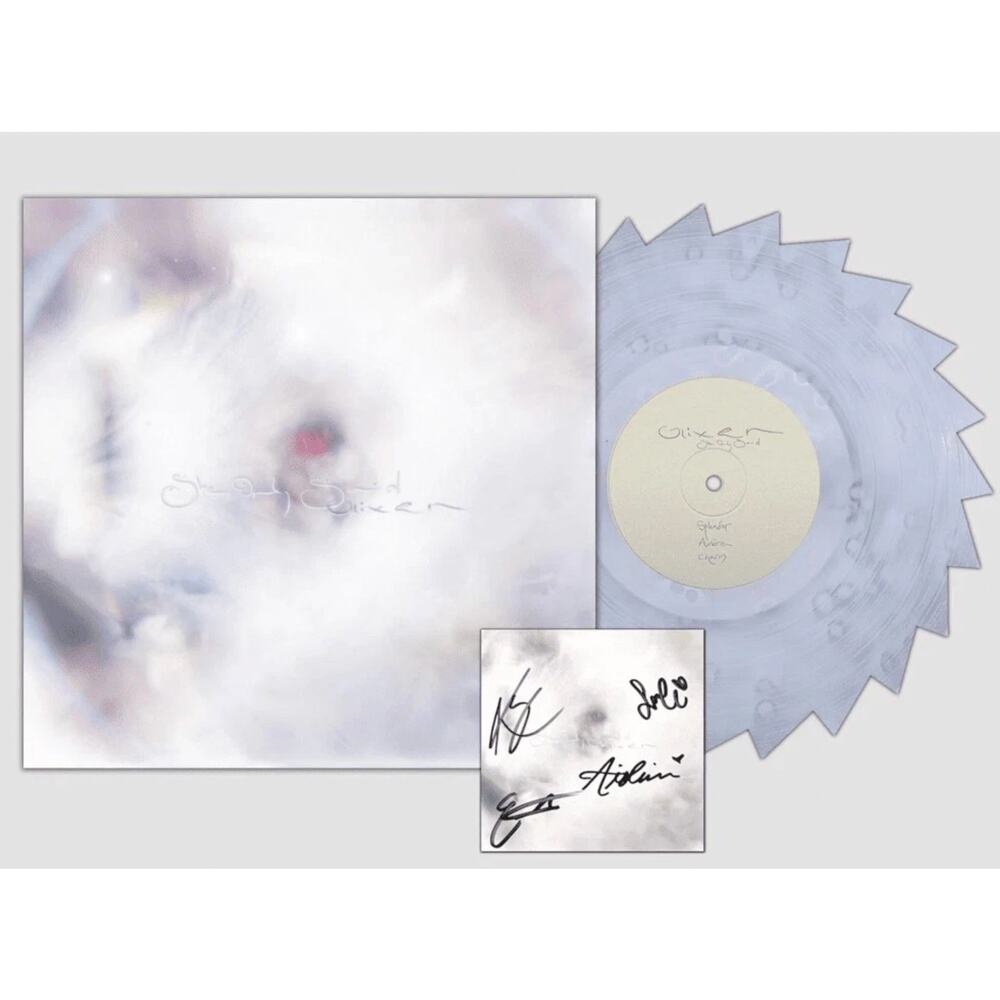 Glixen Vinyl She Only Said Ghostly Saw Blade Shaped LP /300 Signed Art Card